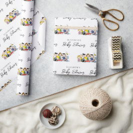 Erdnüsse | Snoopy & Woodstock | Name hinzufügen Geschenkpapier