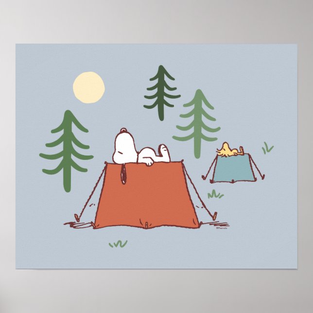 Erdnüsse | Snoopy & Woodstock | Name hinzufügen Poster (Vorne)