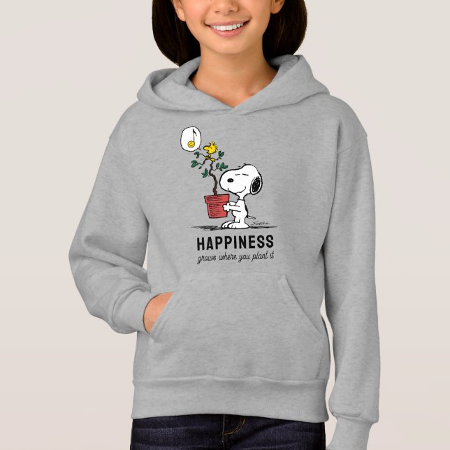 Erdnüsse | Snoopy & Woodstock Pflanze A Baum Hoodie (Vorderseite)