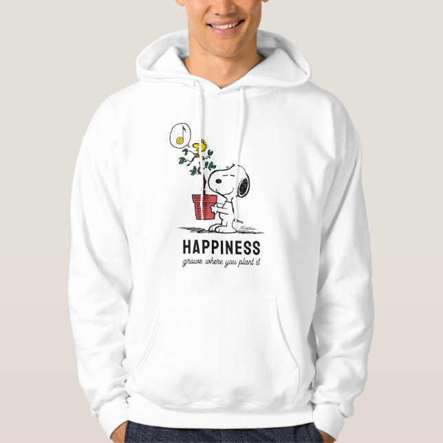 Erdnüsse | Snoopy & Woodstock Pflanze A Baum Hoodie (Vorderseite)