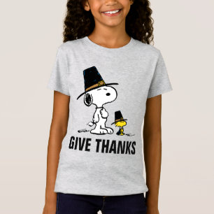 Erdnüsse Snoopy & Woodstock Pilgrim T-Shirt