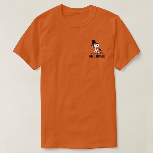 Erdnüsse | Snoopy & Woodstock Pilgrim T-Shirt (Design vorne)