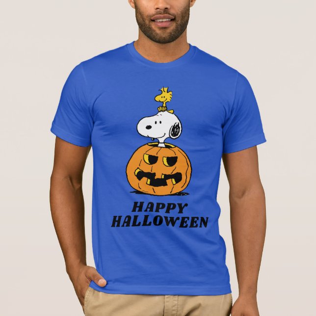 Erdnüsse | Snoopy & Woodstock Pop-up Pumpkin T-Shirt (Vorderseite)
