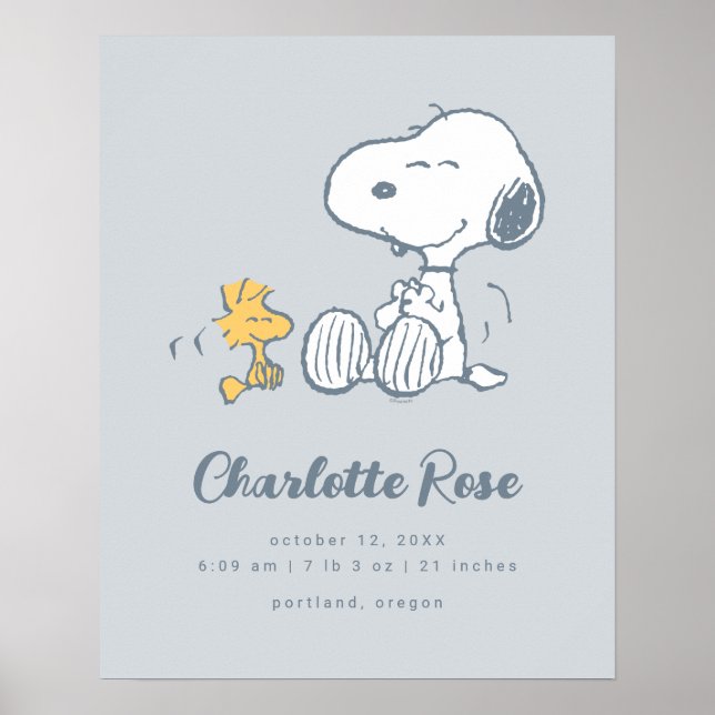 Erdnüsse | Snoopy & Woodstock Poster (Vorne)