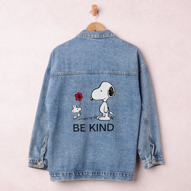 Erdnüsse | Snoopy & Woodstock Red & Black Jeansjacke (Hangar)