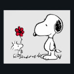 Erdnüsse | Snoopy & Woodstock Red & Black Poster<br><div class="desc">Dieses niedliche Schwarz-Rot-Erdnüsse-Kunstwerk besticht durch Snoopy und Woodstock.</div>