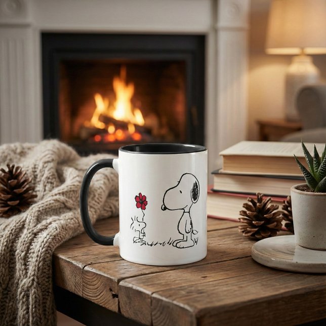 Erdnüsse | Snoopy & Woodstock Red & Black Tasse (Von Creator hochgeladen)