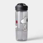 Erdnüsse | Snoopy & Woodstock Red & Black Trinkflasche<br><div class="desc">Dieses niedliche Schwarz-Rot-Erdnüsse-Kunstwerk besticht durch Snoopy und Woodstock.</div>
