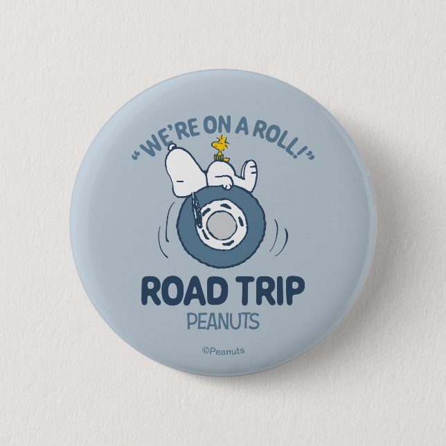 Erdnüsse | Snoopy & Woodstock Road Trip Button (Vorderseite)