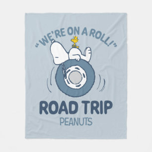 Erdnüsse   Snoopy & Woodstock Road Trip Fleecedecke