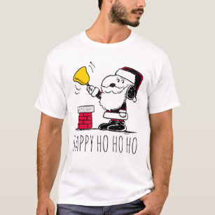 Erdnüsse   Snoopy & Woodstock Santa Bell Ringer T-Shirt