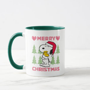 Erdnüsse Snoopy & Woodstock Santa Claus Hug Tasse