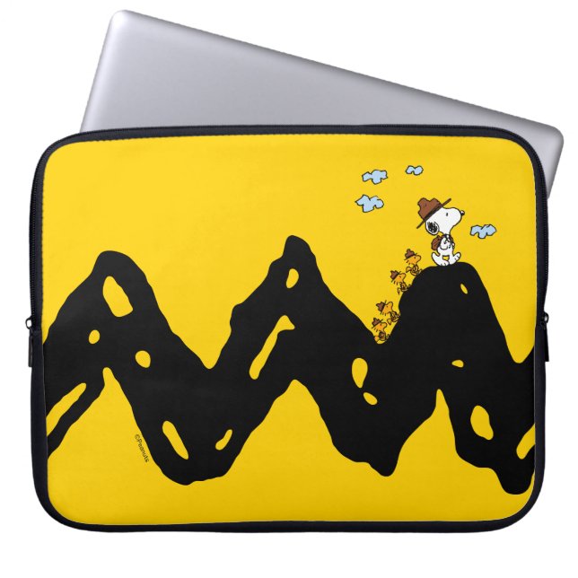 Erdnüsse | Snoopy & Woodstock Scout Truppenwanderu Laptopschutzhülle (Vorderseite)