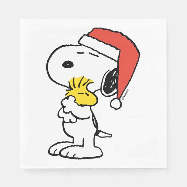 Erdnüsse | Snoopy & Woodstock Serviette (Vorderseite)