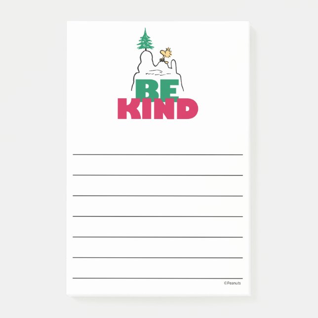 Erdnüsse | Snoopy & Woodstock sind gut Post-it Klebezettel (Vorderseite)