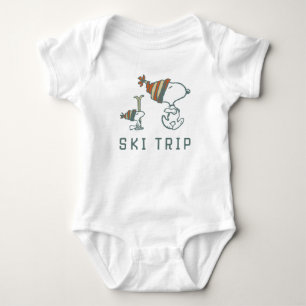 Erdnüsse   Snoopy & Woodstock Ski Trip 2 Baby Strampler
