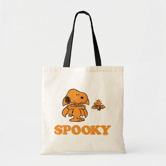 Erdnüsse | Snoopy & Woodstock Spooky Tragetasche (Vorne)