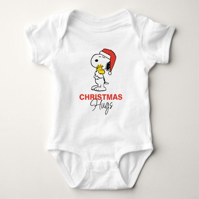 Erdnüsse | Snoopy & Woodstock Urlaub Baby Strampler (Vorderseite)