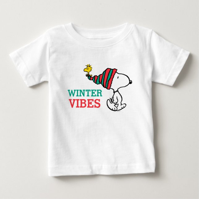 Erdnüsse | Snoopy & Woodstock Warme Wünsche Baby T-shirt (Vorderseite)