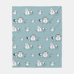 Erdnüsse Snoopy & Woodstock Winter Break Pattern Fleecedecke