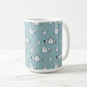 Erdnüsse   Snoopy & Woodstock Winter Break Pattern Kaffeetasse