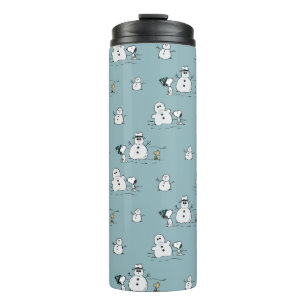 Erdnüsse   Snoopy & Woodstock Winter Break Pattern Thermosbecher