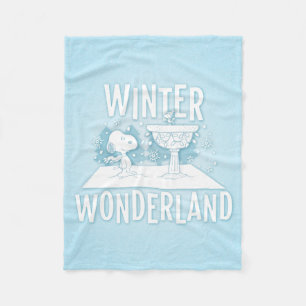 Erdnüsse   Snoopy & Woodstock Winter Wonderland Fleecedecke