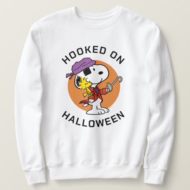 Erdnüsse | Snoopy & Woodstock zu Halloween Sweatshirt (Design vorne)