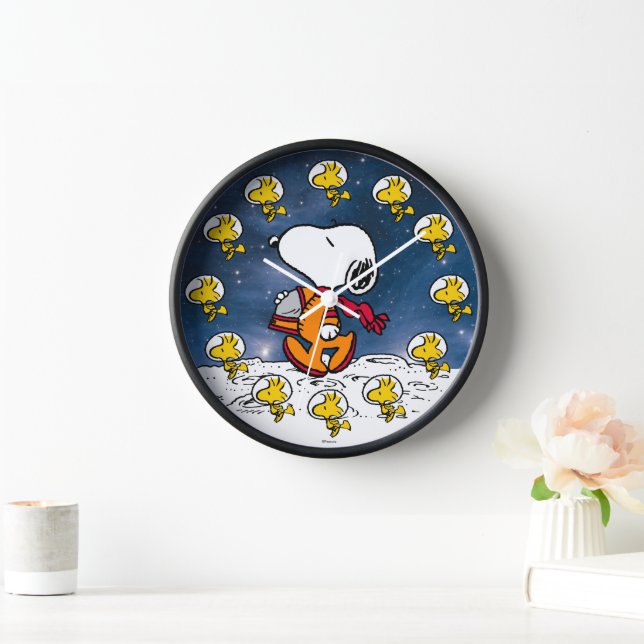 Erdnüsse | Snoopy & Woodstock zusammen Uhr (Zuhause)
