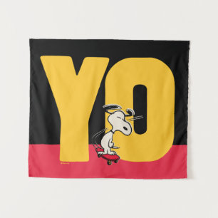 Erdnüsse   Snoopy YO Skateboard Wandteppich