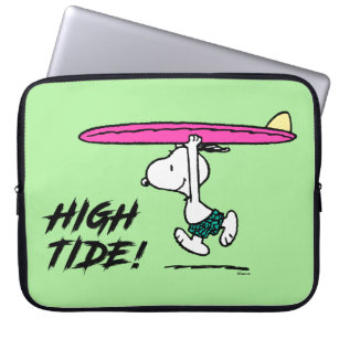 Erdnüsse   Snoopy zum Surfen Laptopschutzhülle