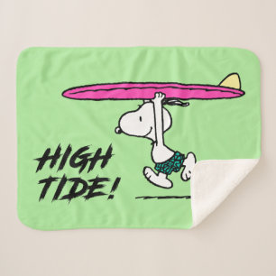 Erdnüsse   Snoopy zum Surfen Sherpadecke