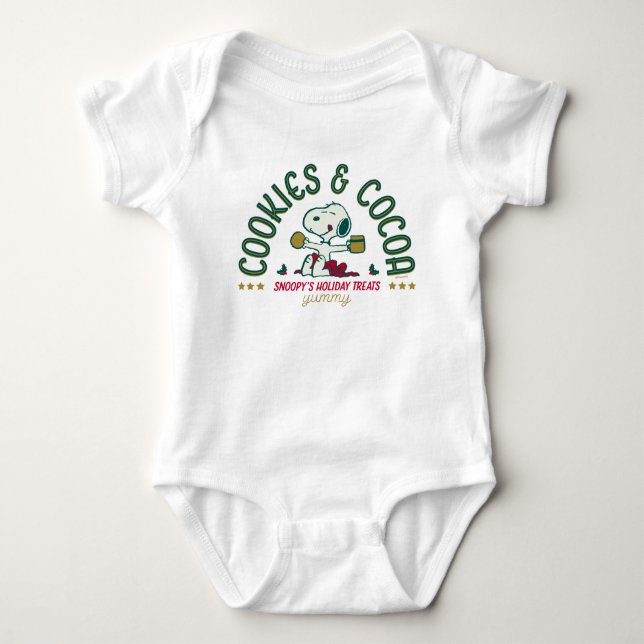 Erdnüsse | Snoopy's Cookies & Kakao Baby Strampler (Vorderseite)