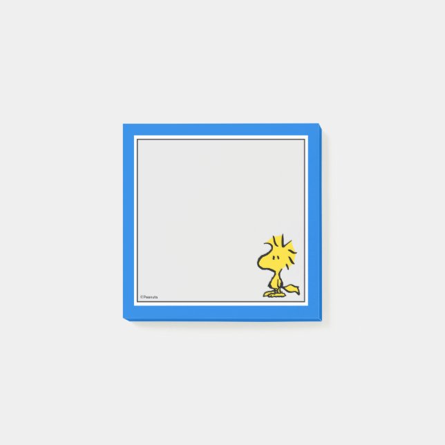 Erdnüsse | Snoopy's Friend Woodstock Post-it Klebezettel (Vorderseite)