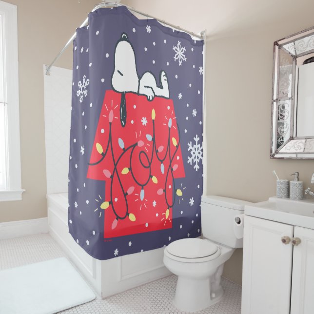 Erdnüsse | Snoopy's Holiday Dreamer Duschvorhang (Beispiel)