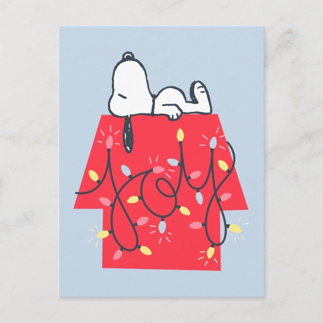 Erdnüsse | Snoopy's Holiday Dreamer Postkarte (Vorderseite)