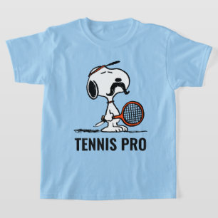 Erdnüsse   Snoopy's Mustache Playing Tennis T-Shirt