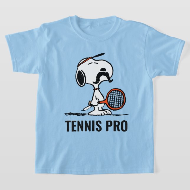 Erdnüsse | Snoopy's Mustache Playing Tennis T-Shirt (Ablage )