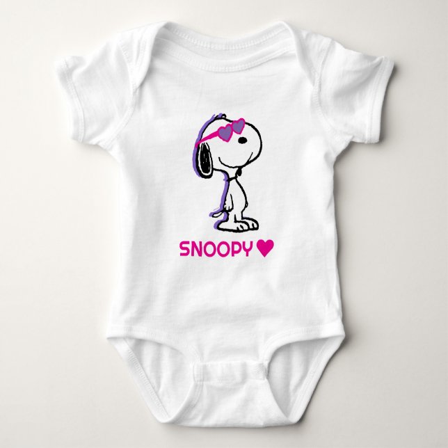 Erdnüsse | Sonnenbrille aus dem Snoopy Herz Baby Strampler (Vorderseite)