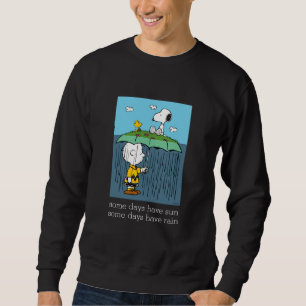 Erdnüsse Sonnentag Rainy Day Half & Halb Sweatshirt