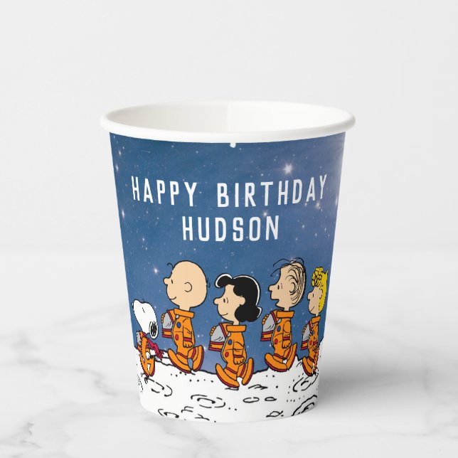 Erdnüsse | Space Birthday Pappbecher (Links)