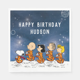 Erdnüsse   Space Birthday Serviette