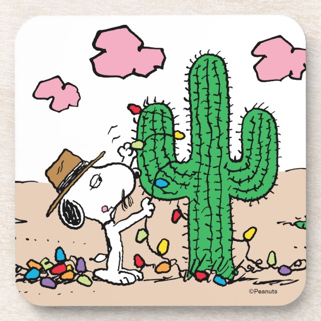 Erdnüsse | Spike Decorations für Weihnachten Getränkeuntersetzer (Vorderseite)