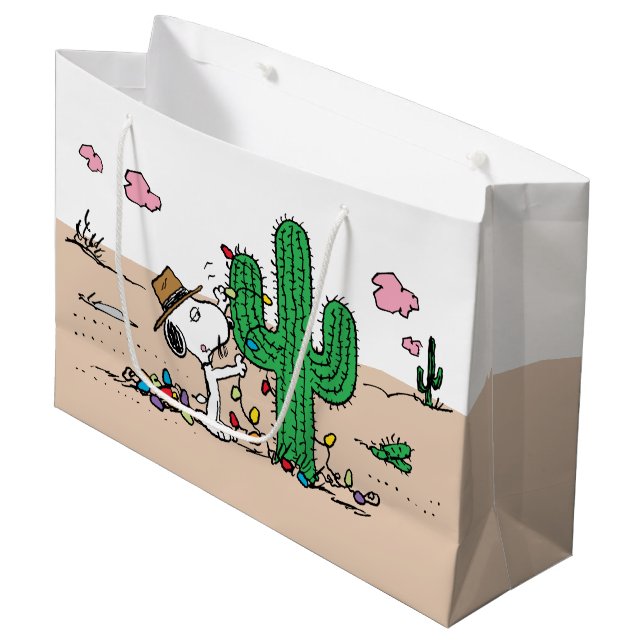 Erdnüsse | Spike Decorations für Weihnachten Große Geschenktüte (Vorderseite Schrägansicht)