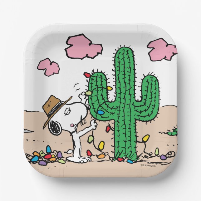 Erdnüsse | Spike Decorations für Weihnachten Pappteller (Vorderseite)
