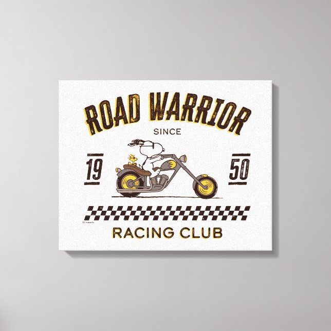 Erdnüsse | Straßenkämpfer für Snoopy und Holz Leinwanddruck (Vorderseite)