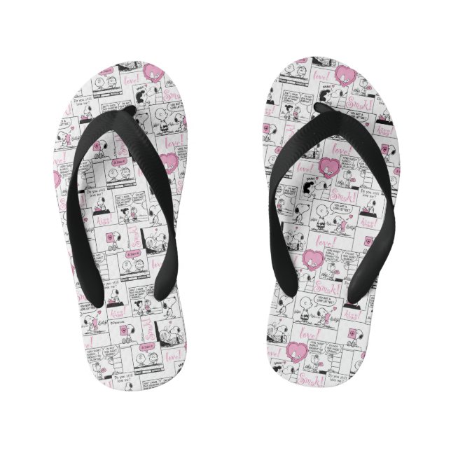 Erdnüsse | Valentine Herz Liebe Muster Kinderbadesandalen (Fußbett)