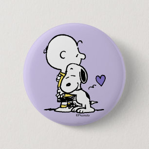 Erdnüsse   Valentinstag   Charlie Brown & Snoopy Button