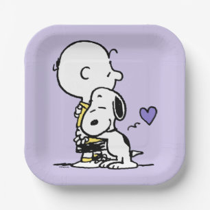 Erdnüsse   Valentinstag   Charlie Brown & Snoopy Pappteller