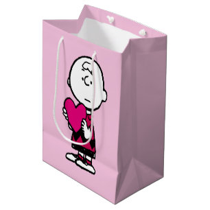Erdnüsse   Valentinstag   Herz Charlie Brown Mittlere Geschenktüte